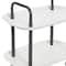 Hello Honey® Main + Mesa™ 2-Tier Modern Plastic and Metal Trolley